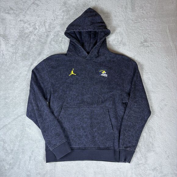 Jordan Men's Small Michigan Wolverines Pullover Hoodie Sweater DR0278-426 - Picture 1 of 9